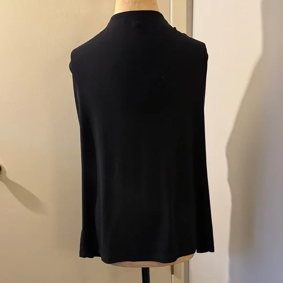 Jones New York Black Drape Neck Blouse - Picture 4 of 5